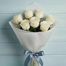 Букет 7 Белых роз Эдлесс Лав #REPLACE_PRED# Старопавловской