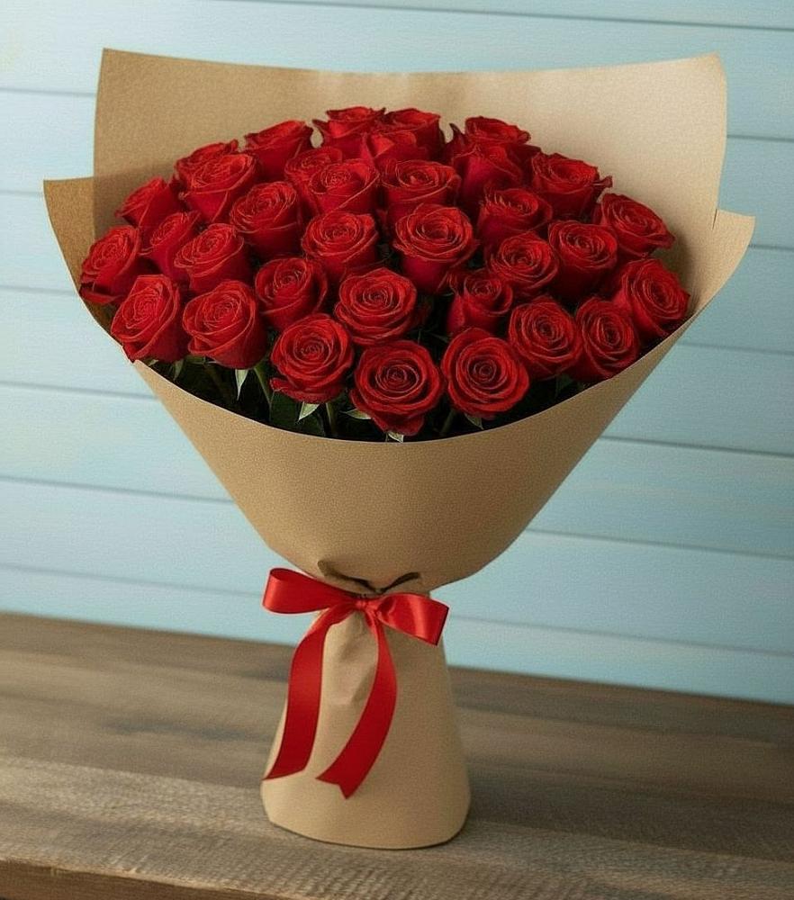 Букет Красные розы Милано в Старопавловской