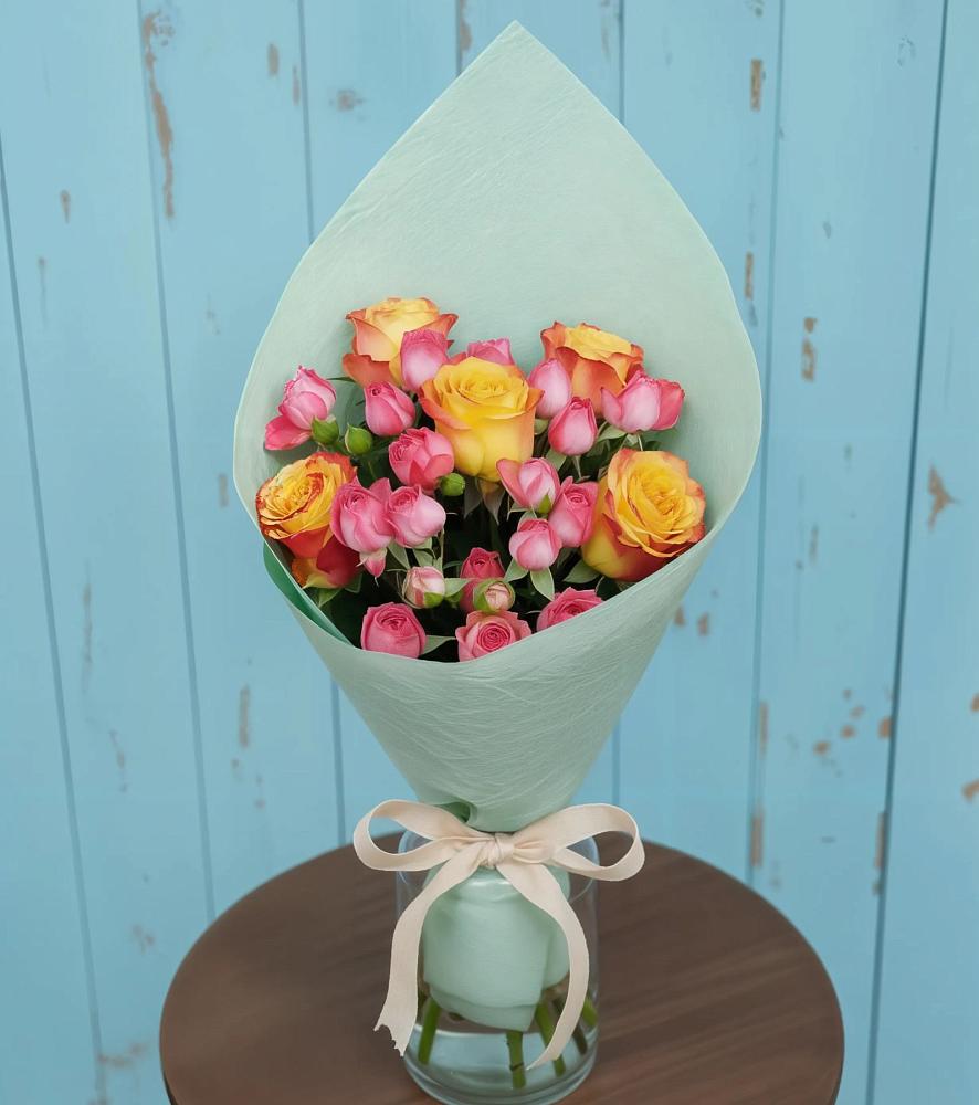 Букет цветов из: Розы в Старопавловской