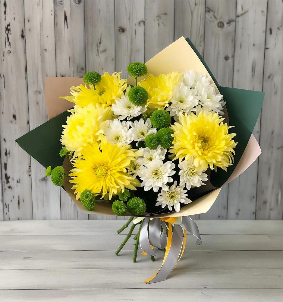 Букет цветов из: Хризантемы в Старопавловской