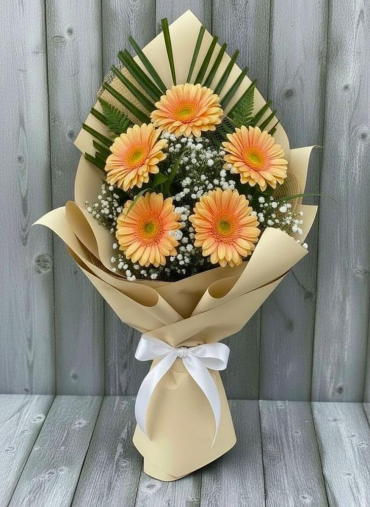 Букет цветов из: Герберы в Старопавловской