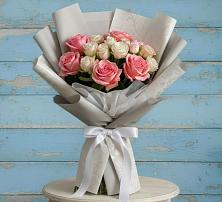 Букет цветов из:  Розы в Старопавловской